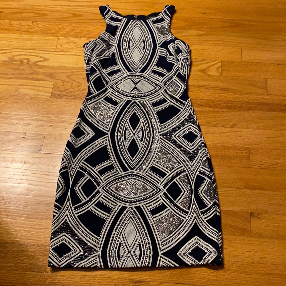 Sparkly Navy Homecoming Dress